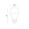 LED Grolys Pære E27 | 14,4 PPF | 11W | PLANTY