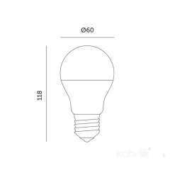 LED Grolys Pære E27 | 14,4 PPF | 11W | PLANTY