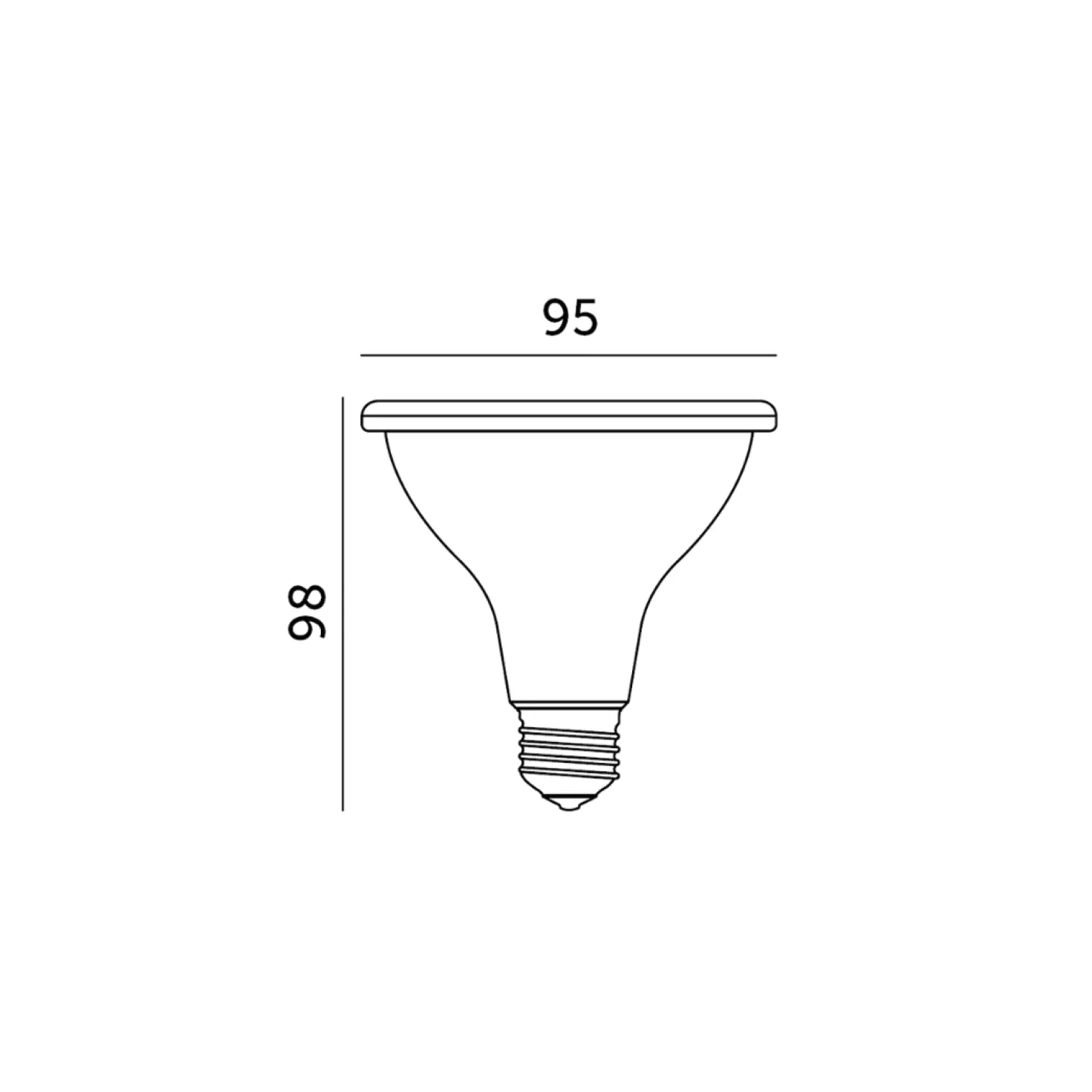 LED Grolys Pære E27 | 10,5 PPF | 9W | PLANTY | Hvid