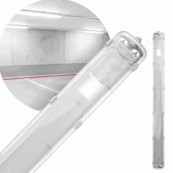 LED Industriarmatur 150cm Dobbelt Lysstofrørs armatur IP65 (uden rør)