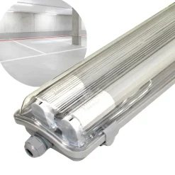LED Industriarmatur | 150cm | IP65 | 4000K | 7040lm | 2x22W | Dobbelt Lysstofrørs armatur
