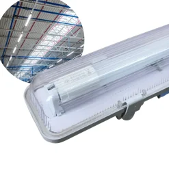 LED Industriarmatur | 120cm | IP65 | 4000K | 2880lm | 18W | Single LED armatur