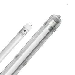LED Industriarmatur | 120cm | 12-Pak | 4000K | 2160lm | 1x18W | IP65 | Inkl. LED Rør