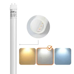 LED Industriarmatur | 120cm | 12-Pak | 4000K | 2160lm | 1x18W | IP65 | Inkl. LED Rør