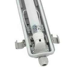 LED Industriarmatur | 120cm | 12-Pak | 4000K | 2160lm | 1x18W | IP65 | Inkl. LED Rør