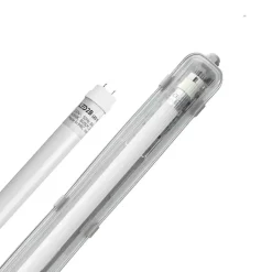 LED Industriarmatur | 120cm | 12-Pak | 4000K | 2160lm | 1x18W | IP65 | Inkl. LED Rør