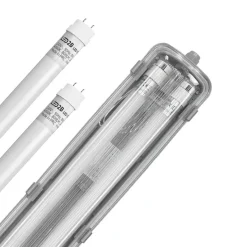 LED Industriarmatur | 120cm | 10 stk. Pakke (Sætpris) | 2x18W | T8 LED Rør | 4000K