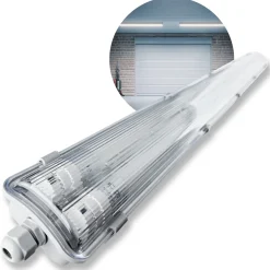 LED Industriarmatur 120cm | 2x18W | 5000K | T8 | Dobbelt Lysstofrørs armatur
