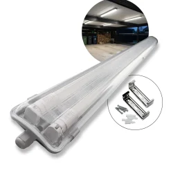 LED Industriarmatur | 6-Pak | 150cm | 2x22W | 4000K | IP65 – Dobbelt Lysstofrørs armatur