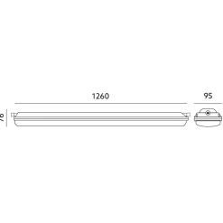 LED Industriarmatur | 40w | 4000K | 6000lm