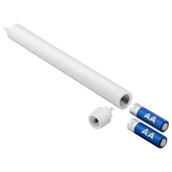 LED Kronelys i voks 5 stk. inkl. fjernbetjening (77750)