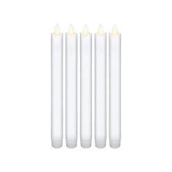 LED Kronelys i voks 5 stk. inkl. fjernbetjening (77750)