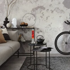 LED Lavalampe | Gul/Rød | 37.5cm | Moderne Design | POPPILOL