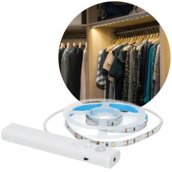 LED lysbånd m/sensor & batteri til skabe