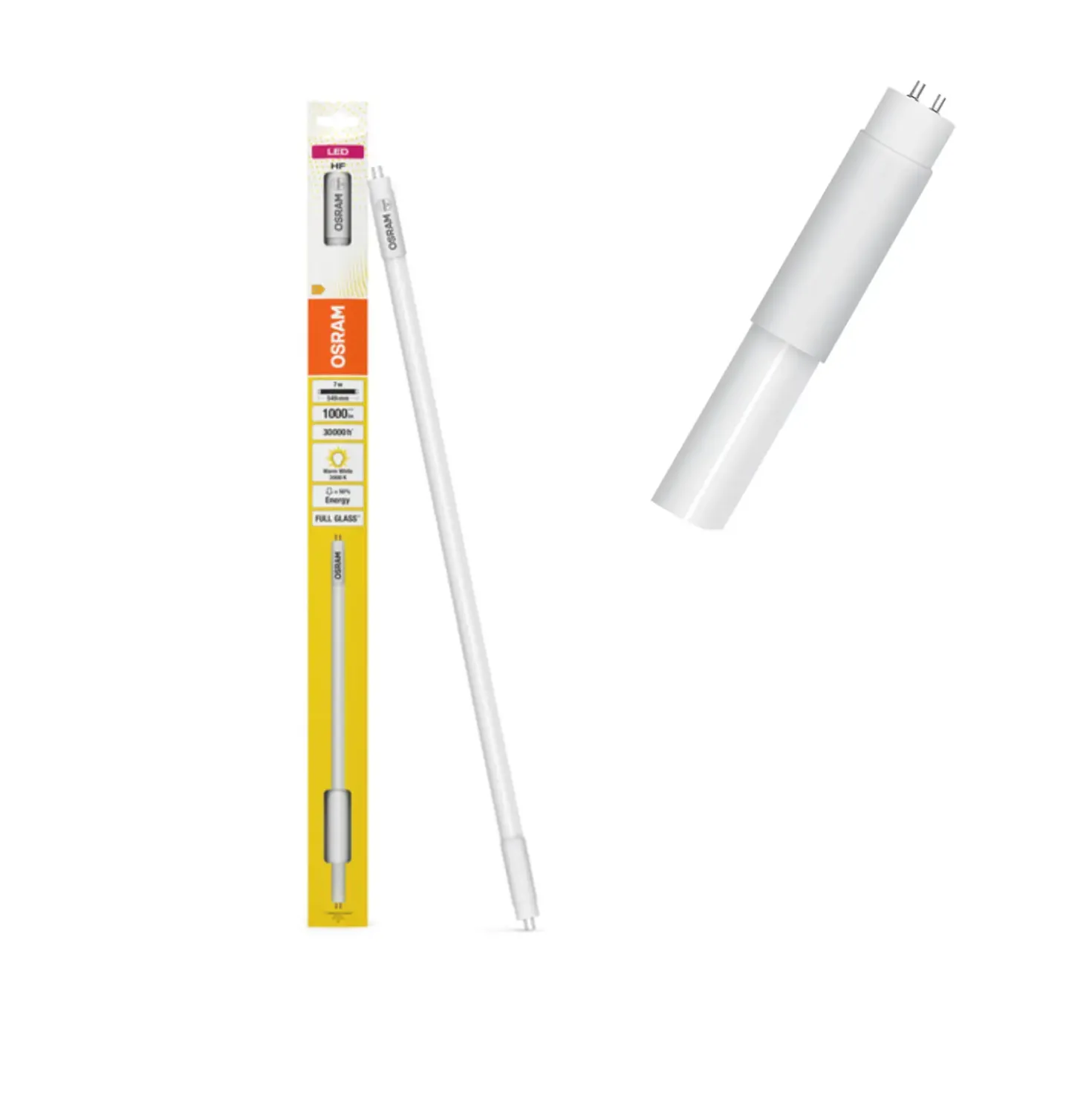LED Lysstofrør | 549mm | T5 | 3000K | 1000lm | 7W | OSRAM