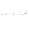 LED Lysstofrør | 1149mm | T5 | 3000K | 2160lm | 16W | OSRAM