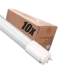 LED Lysstofrør | 10-Pak | 120cm | T8 | 3000K | 2800lm | 18W | Premium