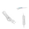 Ledning med Afbryder | 100cm | 230V | 2G0.75 | Hvid