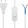 Ledning med afbryder | Hvid | 1,5m (51349)
