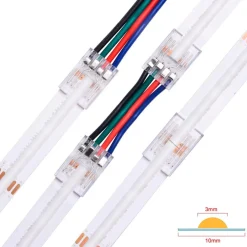 Ledningssamling | RGB | 10mm | IP20 | Passer til COB RGB strip