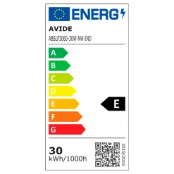 LED Panel 30x60 | 4000K | 3600lm | 30W | BRIGHT | UGR19 | Hvid