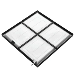 LED Panel 60x60 | 4000K | 3960lm | 36W | BRISBANE | Indbygget Ramme | Sort