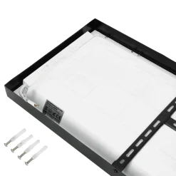 LED Panel 30x120 | 4000K | 3960lm | 36W | BRISBANE | Indbygget Ramme | Sort