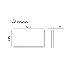 LED Panel 30x60 | 4000K | 3120lm | 25W | NELIO G2 | Hvid