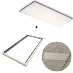 LED Panel 30x60 | 4000K | 3120lm | 25W | NELIO G2 | Inkl. Troldtektramme | Hvid