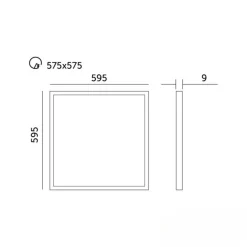 LED Panel 60x60 | 4000K | 4320lm | 36W | NELIO G2 | Zigbee | Hvid