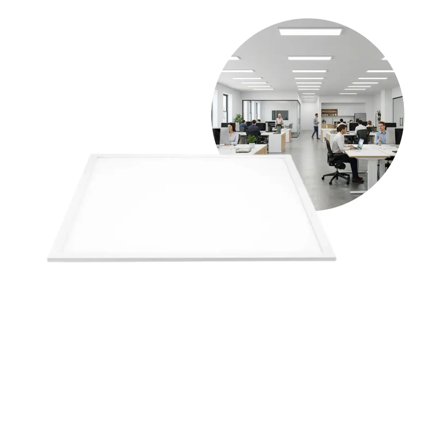 LED Panel 60x60 | 6500K | 4500lm | 25W | SHINE | UGR19 | Hvid