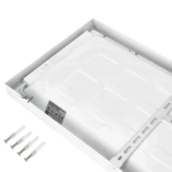 LED Panel 30x120 | 6-Pak | 4000K | 4320lm | 36W | BRISBANE | Indbygget Ramme | Hvid