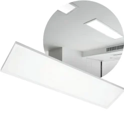 LED Panel 30x120 | 6-Pak | 4000K | 4320lm | 36W | BRISBANE | Indbygget Ramme | Hvid