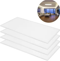 LED Panel 60x120 | 4-Pak | 3000K | 8640lm | 46W | GLOW | UGR19 | Hvid