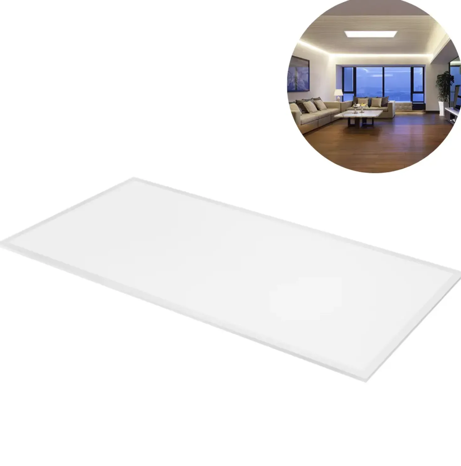 LED Panel 60x120 | 4-Pak | 3000K | 8640lm | 46W | GLOW | UGR19 | Hvid