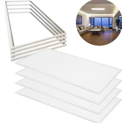 LED Panel 60x120 | 4 Pak | 6500K | 8640lm | 46W | GLOW | UGR19 | Inkl. Troldtektrammer