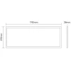 LED Panel 30x120 | 4-Pak | 4000K | 4000lm | 40W | LITE | Indbygget Ramme | Sort