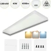 LED Panel 30x120 | 4-Pak | 4000K | 4000lm | 40W | LITE | Indbygget Ramme | Hvid