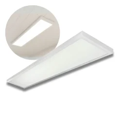 LED Panel 30x120 | 4-Pak | 4000K | 4000lm | 40W | LITE | Indbygget Ramme | Hvid