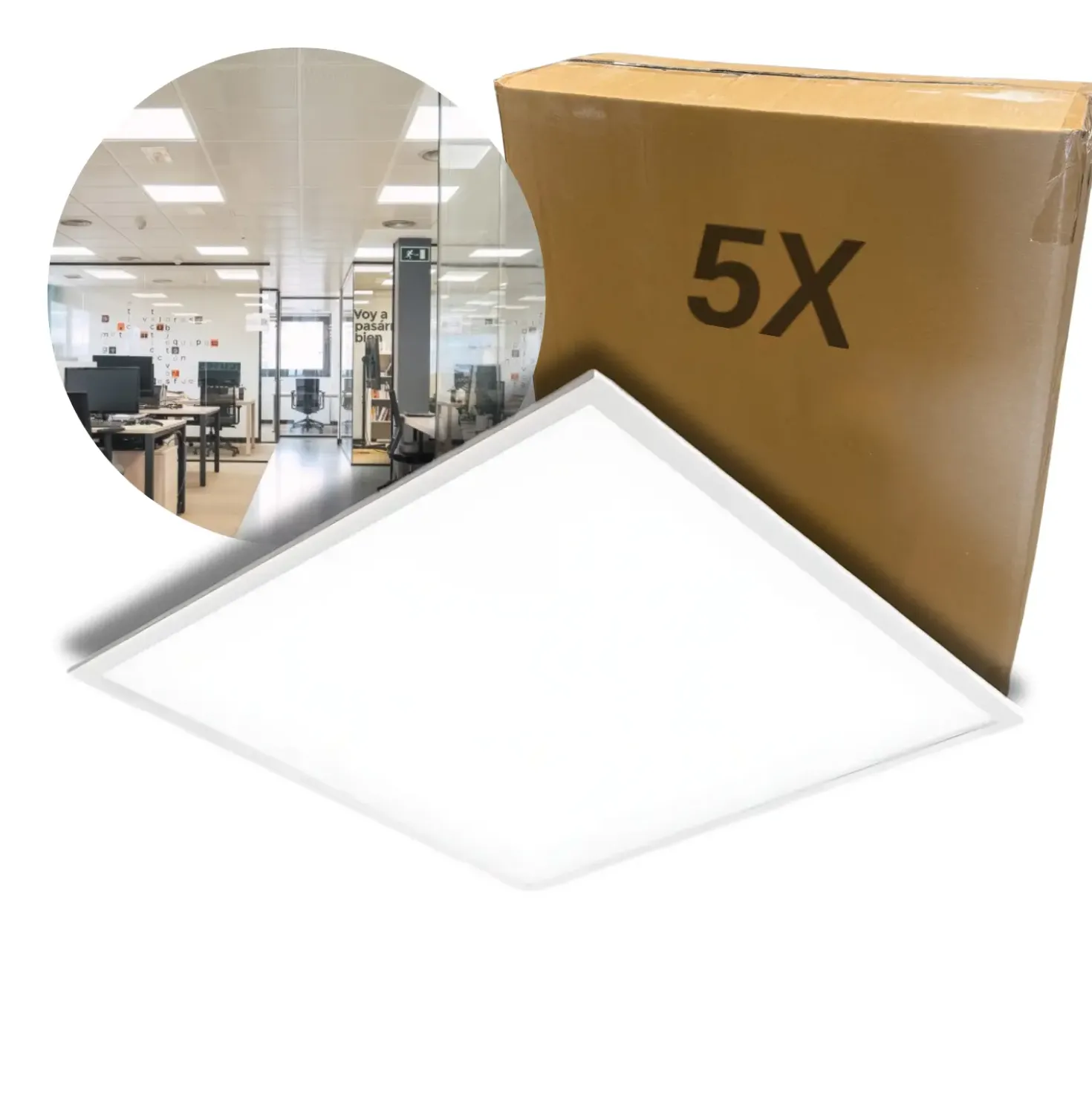 LED Panel 60x60 | 5-Pak | 4000K | 4320lm | 36W | NELIO G2 | Hvid