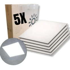 LED Panel 60x60 | 5-Pak | 4000K | 4000lm | 40W | NIRA | Hvid
