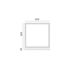 LED Panel 60x60 | 2-Pak | RGB+CCT | 2500lm | 36W | TrueColor | Inkl. Påbygningsramme | Hvid