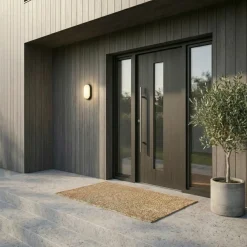 LED Plafond Lampe | Sort | Ø199 | IP54 | 4000K