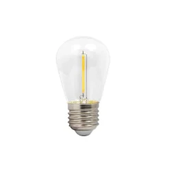 LED Pærer | Plastskærm | 5 stk. pakke | E27 Filament | 1W | (1322)