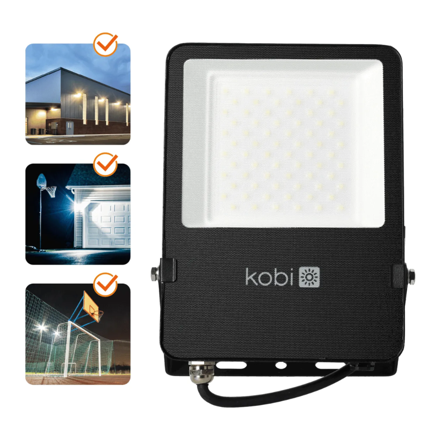 LED Projektør | 4000K | 6500lm | 50W | IP65 | SEUL | Sort