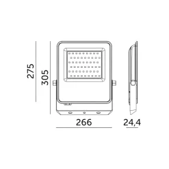 LED Projektør | 4000K | 19500lm | 150W | ULSAN | IP65