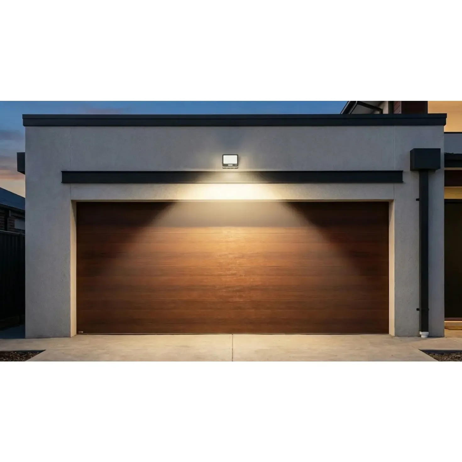 LED projektør | 4000K | 200W | 18000lm | IP65 | Sort