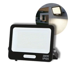 LED projektør | 6000K | 200W | 18000lm | IP65 | Sort