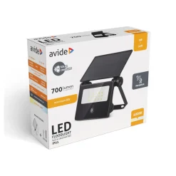 LED Projektør | 700lm | 4000K | PIR Sensor | Udskifteligt Batteri