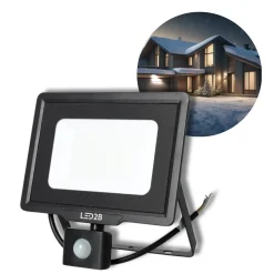 LED Projektør med Sensor | 4000K | 4250lm | 50W | IP65 | LED2B MHC | Sort